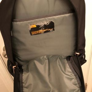 The North Face Bags Black And Rose Gold North Face Backpack Poshmark